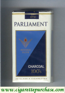 Parliament Charcoal 100s cigarettes soft box